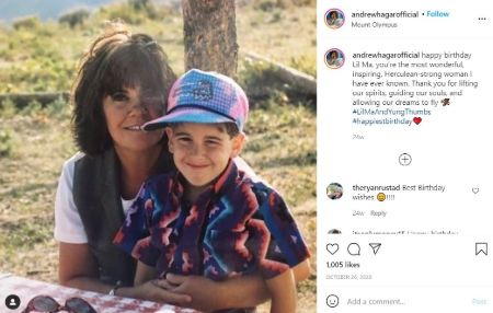   Betsy Berardi's Son Andrew Post Throwback Picture With His Mom On Her Birthday