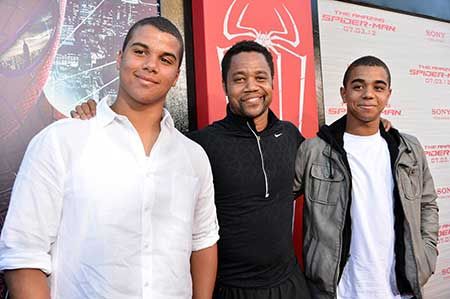   Piper Gooding's brothers, Mason and Spencer Gooding and father Cuba