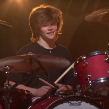  taylor hawkins' eldest son Oliver Shane Hawkins performed at his father's tribute