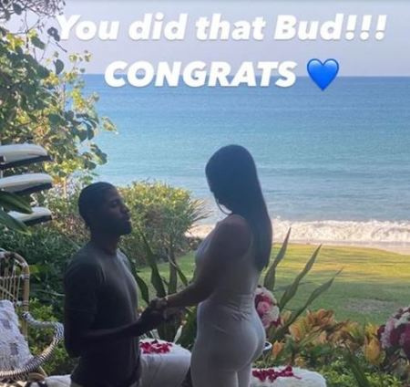   Daniela Rajics Now-Fiance Paul Callie Rivers en el pasado's fiance, Paul George proposed to her with a 3-carat ring large round halo.